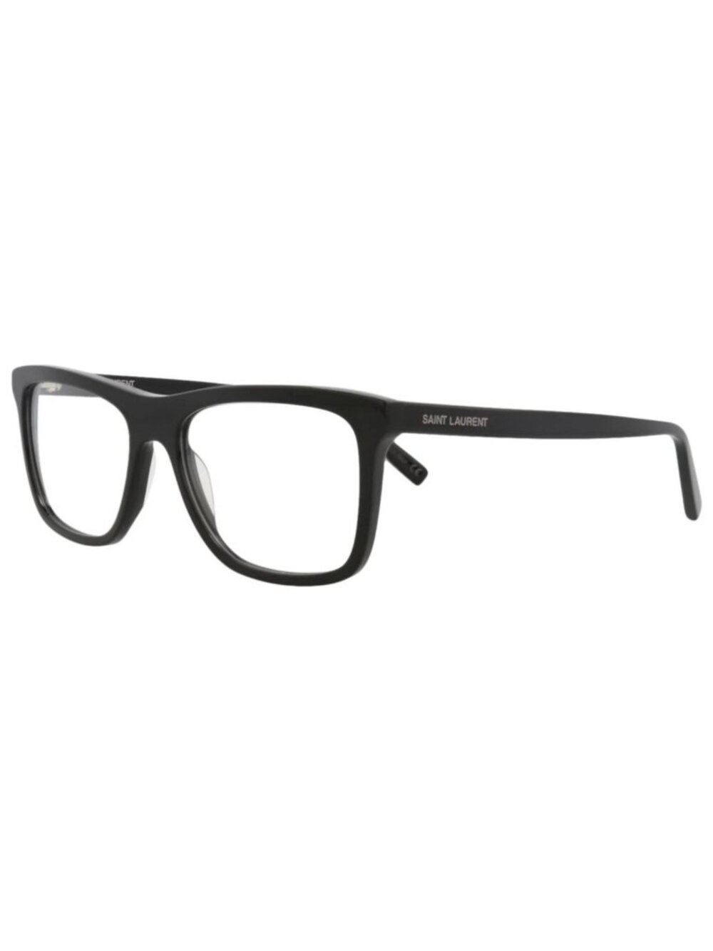 New Saint Laurent Women's Eyeglasses Square Rectangle Acetate Frame Mens Black